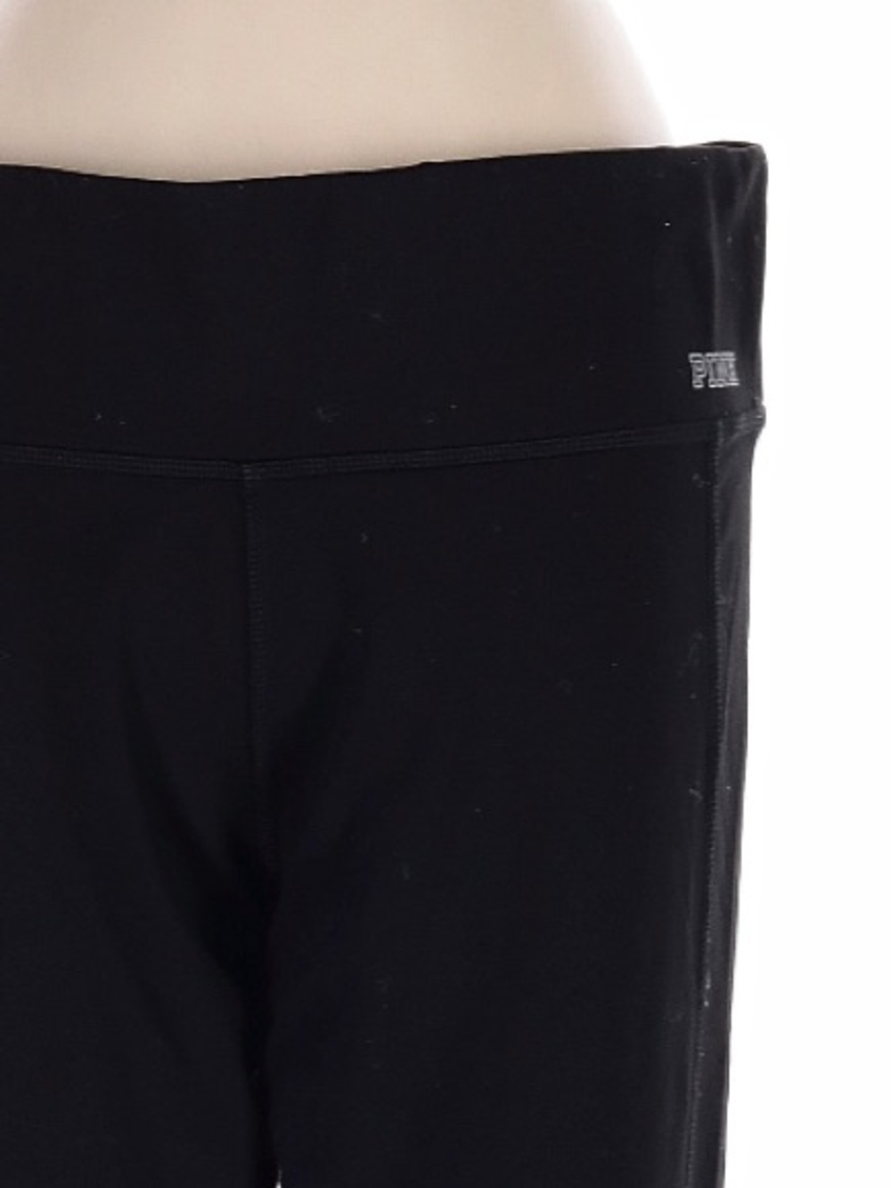 Victoria's Secret Black Leggings with Blue & Teal Hem Panels - Picture 5 of 5